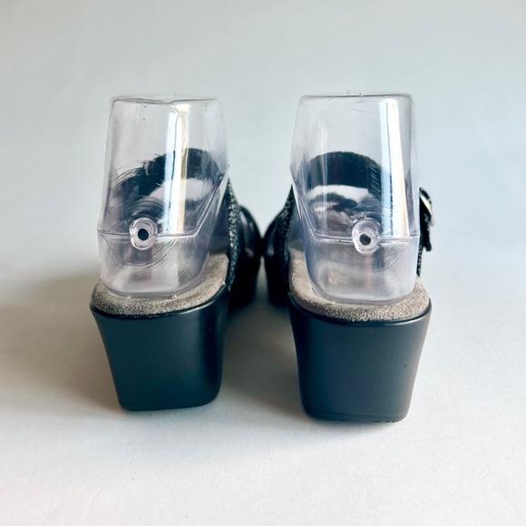 New Dansko Black Grey Leather Sandals Clogs size EUR 36, US 5.5 - Picture 7 of 15